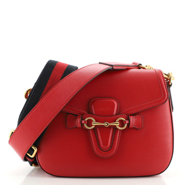 Gucci Lady Web Shoulder Bag Leather Medium