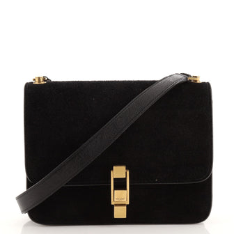 Saint Laurent Carre Satchel Suede Medium