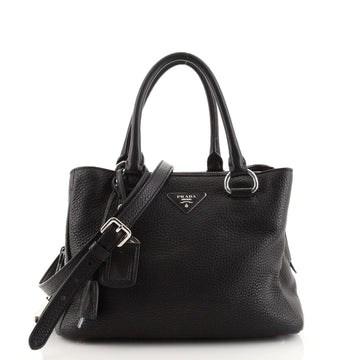 Prada Zip Around Convertible Tote Vitello Daino Medium