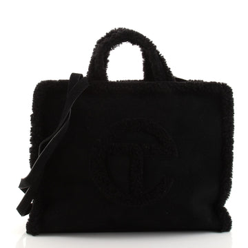 Telfar UGG Shopping Tote Suede with Shearling Medium