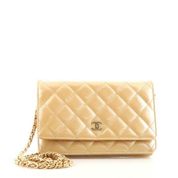 Chanel Wallet on Chain Quilted Patent