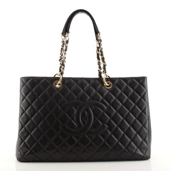 Chanel Grand Shopping Tote Quilted Caviar XL