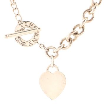 Tiffany & Co. Heart Tag Choker Necklace Sterling Silver