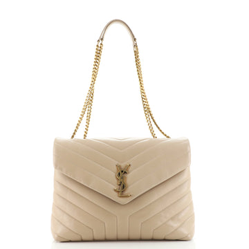 Saint Laurent LouLou Shoulder Bag Matelasse Chevron Leather Medium