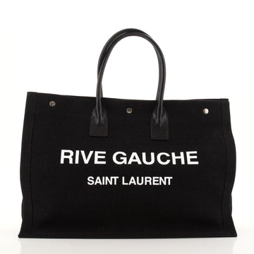 Saint Laurent Rive Gauche Shopper Tote Canvas Large