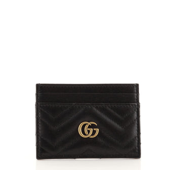 Gucci GG Marmont Card Holder Matelasse Leather