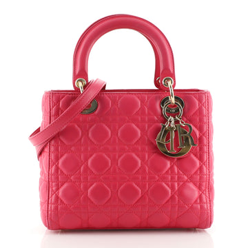 Christian Dior Lady Dior Bag Cannage Quilt Lambskin Medium