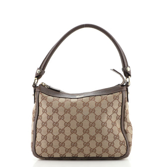 Gucci Abbey Zip Shoulder Bag GG Canvas Small