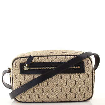 Saint Laurent Camera Bag Monogram All Over Canvas Small