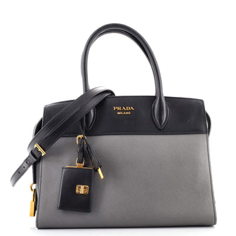 Prada Esplanade Tote Saffiano with City Calf Medium