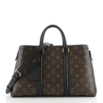 Louis Vuitton Soufflot Tote Monogram Canvas with Leather MM