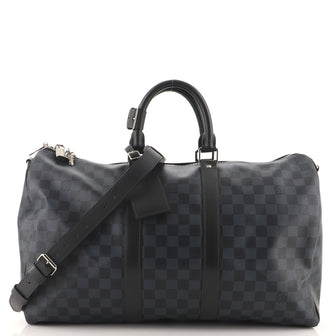 Louis Vuitton Keepall Bandouliere Bag Damier Cobalt 45