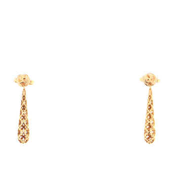 Gucci Diamantissima Drop Earrings 18K Yellow Gold Small