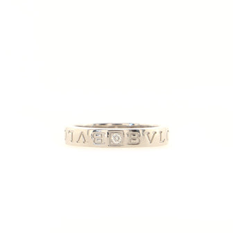 Bvlgari BVLGARI Band Ring 18K White Gold with Diamond