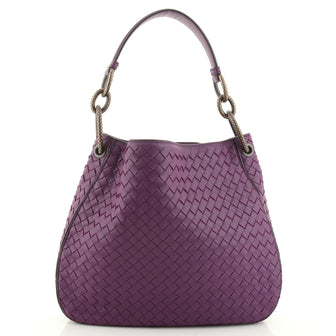 Bottega Veneta Loop Shoulder Bag Intrecciato Nappa Medium
