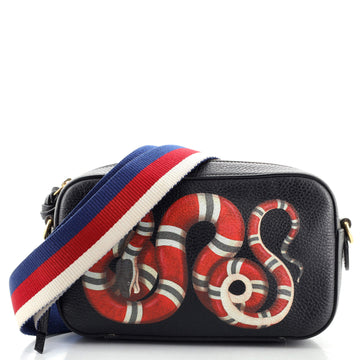 Gucci Zip Camera Bag Animal Print Leather