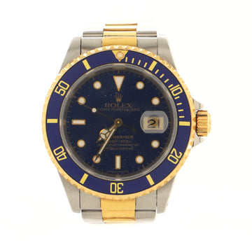Rolex Oyster Perpetual Submariner Date Automatic Watch Stainless Steel and Yellow Gold 40