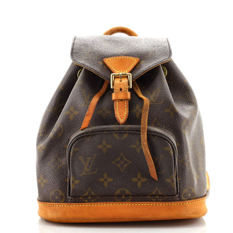 Louis Vuitton Vintage Montsouris Backpack Monogram Canvas PM