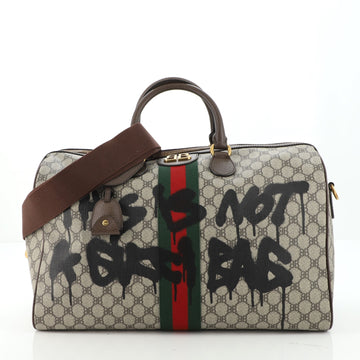Balenciaga x Gucci The Hacker Project Duffle Bag Graffiti BB Coated Canvas Medium