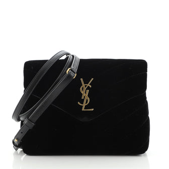 Saint Laurent LouLou Shoulder Bag Matelasse Chevron Velvet Toy