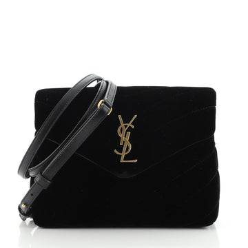 Saint Laurent LouLou Shoulder Bag Matelasse Chevron Velvet Toy
