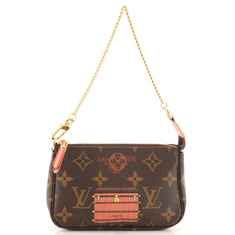 Louis Vuitton Pochette Accessoires Limited Edition Monogram Canvas Mini