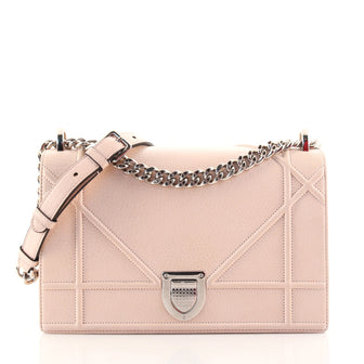 Christian Dior Diorama Flap Bag Grained Calfskin Medium