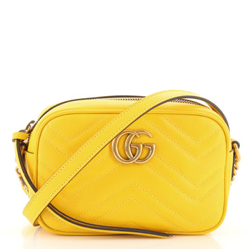 Gucci GG Marmont Shoulder Bag Matelasse Leather Mini