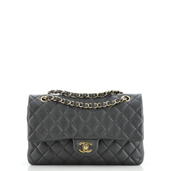 Chanel Classic Double Flap Bag Quilted Caviar Medium