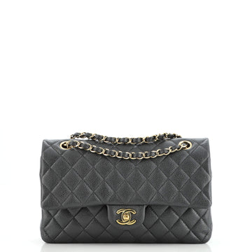 Chanel Classic Double Flap Bag Quilted Caviar Medium