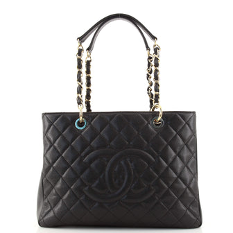 Chanel Grand Shopping Tote Quilted Caviar