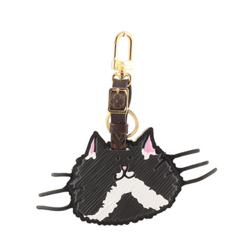 Louis Vuitton Cat Bag Charm and Key Holder Limited Edition Grace Coddington Epi Leather and Catogram Canvas
