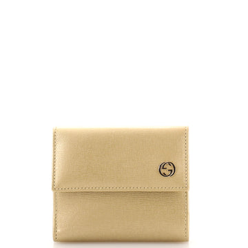 Gucci French Flap Wallet Leather
