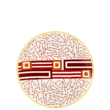 Hermes Hippomobile Dessert Plate Printed Porcelain