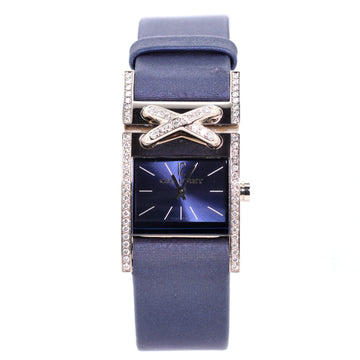 Chaumet Liens de Chaumet Quartz Watch White Gold and Satin with Diamond Bezel 22
