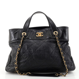 Chanel In The Mix Shopping Bag Quilted Calfskin Small