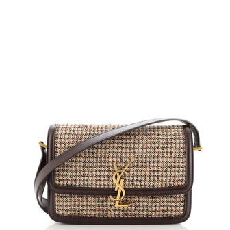 Saint Laurent Solferino Bag Tweed with Leather Medium