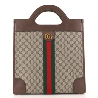 Gucci Ophidia Cut Out Handle Bag GG Coated Canvas Medium