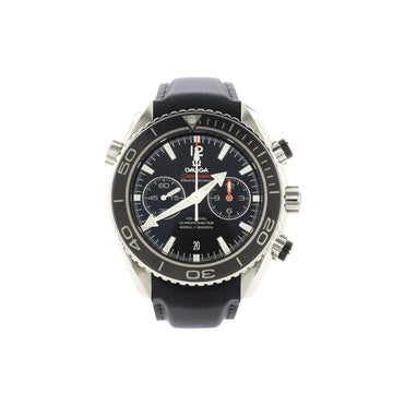 Omega Seamaster Professional Planet Ocean 600M Co-Axial Chronometer Chronograph Automatic Watch Stainless Steel and Rubber 45.5