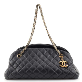 Chanel Just Mademoiselle Bag Quilted Lambskin Medium