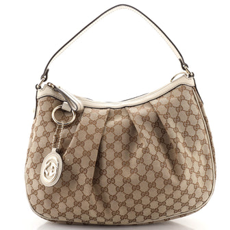 Gucci Sukey Hobo Diamante Canvas Medium