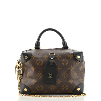 Louis Vuitton Petite Malle Souple Handbag Monogram Canvas