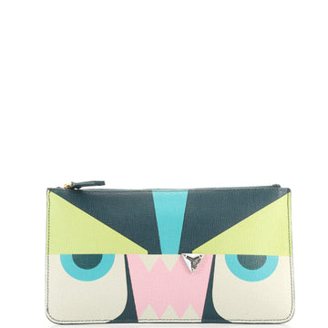 Fendi Monster Pouch Printed Leather Mini