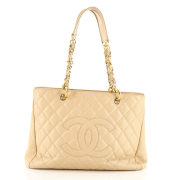 Chanel Grand Shopping Tote Quilted Caviar