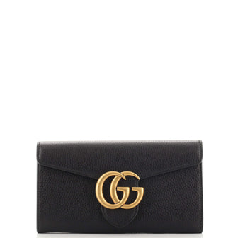 Gucci GG Marmont Continental Flap Wallet Leather