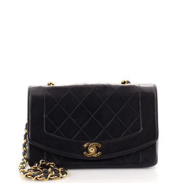 Chanel Vintage Diana Flap Bag Quilted Lambskin Small