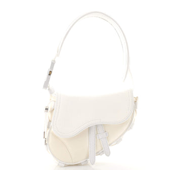 Christian Dior x Sacai Saddle Bag Leather and Nylon Mini