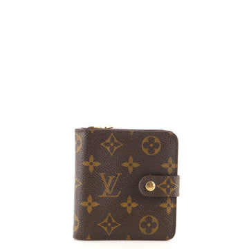 Louis Vuitton Compact Zippe Wallet Monogram Canvas