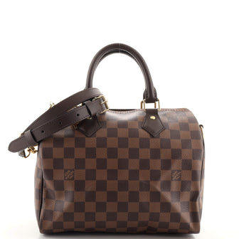 Louis Vuitton Speedy Bandouliere Bag Damier 25