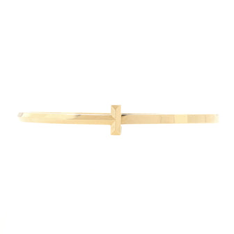 Tiffany & Co. T1 Hinged Bangle Bracelet 18K Yellow Gold Narrow